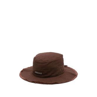 Jacquemus Hats, unisex, Brown, Size: 58 CM Artichaut Bucket Hat