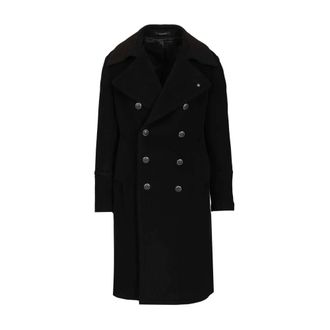 Tagliatore C-Junkers Double-Breasted Coat - male - Tagliatore - Double-Breasted Coats - Black - L - Coats