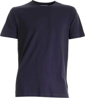 Dondup Katoenen T-shirt - Heren - T-shirts - Blauw - XL - Katoen - Tops