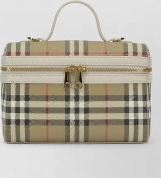 Burberry check vanity small crossbody bag satchel
