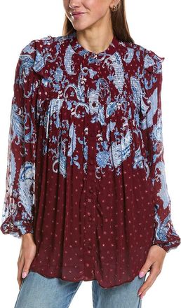 Hemant & Nandita Smocked Yoke Top