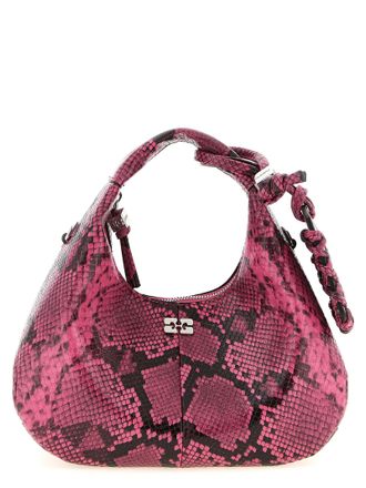 Ganni Fuchsia Gerecycled Polyester Handtas