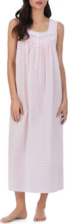 Eileen West Sleeveless Cotton Ballet Nightgown in Blush at Nordstrom, Size X-Large