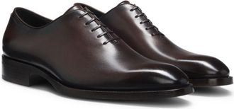 BOSS Italian-made Oxford shoes in burnished leather