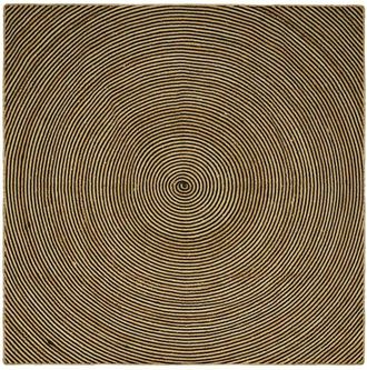 vidaXL Alfombra Natural Y Negro 200 X 200 Cm Yute Vidaxl