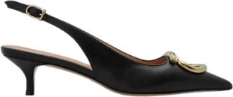 Ferragamo Sara 40 - Dames - Pumps - Zwart - 36 1/2 EU - Leer - Schoenen