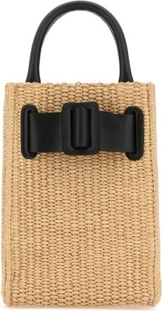 Boyy Raffia Bobby Tourist Epsom Handbag