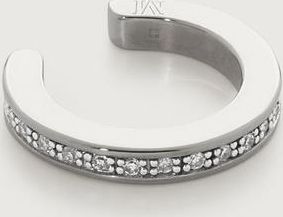 Monica Vinader Sterling Silver Skinny Diamond Ear Cuff Diamond