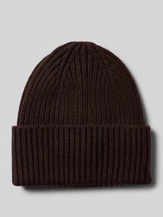 someday Someday Strickm&uuml;tze mit breitem Umschlag Modell Beky soft in Schoko, Gr&ouml;&szlig;e 1