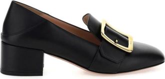 Bally Janelle Block-Heel Loafers, Brand Size 35 ( US Size 4.5 )