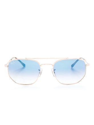 Ray-Ban RB3707 geometric-frame sunglasses - unisex - Metal - 54 - Pink