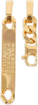 Maison Margiela Orecchini pendenti con grafica numerica - Oro