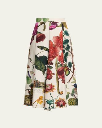 Libertine - Libertine Hollyhock Silk Midi Tulip Skirt