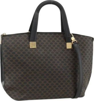 Celine Pre-owned Handbags, female, Black, Size: ONE SIZE Pre-owned Canvas Handbag