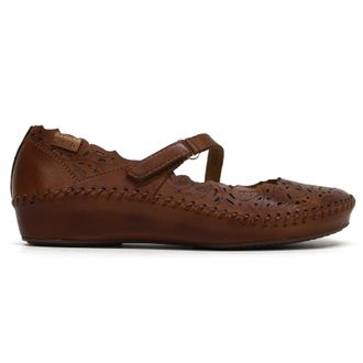 Pikolinos Puerto Vallarta Leather Womens Hook and loop Sandals - Brandy - Size:UK 7-7.5