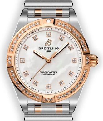 Breitling Quartz Chronometer Diamond Ladies Watch U72310531A1U1