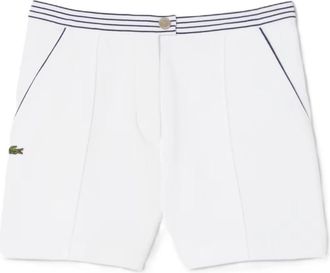 Lacoste French Made Pique Shorts - Dames - Bermuda - Wit - 2XS - Katoen - Korte Broeken