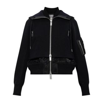 sacai Mujer, Chaquetas, Negro, Talla: M