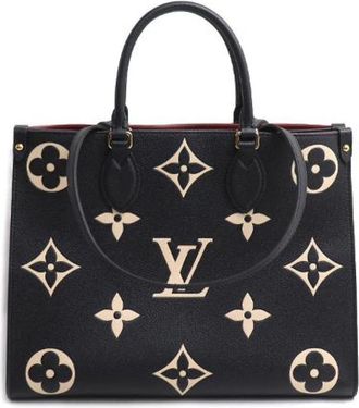 Louis Vuitton Pre-owned On The Go MM Monogram Empreinte Tote Bag - Dames - Vintage Shopper - Zwart - ONE Size - Vintage