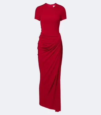 Erdem Draped jersey maxi dress
