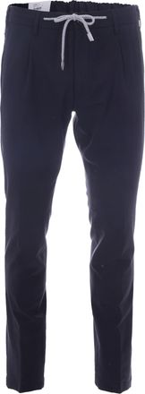 Eleventy Blue Wool Jogger Pants
