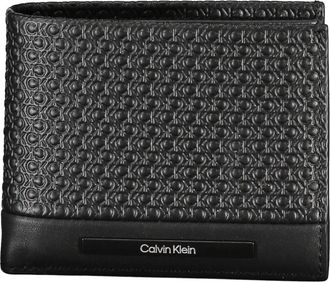 Calvin Klein Heren Portemonnee Zwart Contrast Logo - Heren - Portefeuilles - Zwart - ONE Size - Accessoires