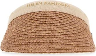 Helen Kaminski Accessoires, Dames, Beige, ONE Size, Raffia Bianca Visor