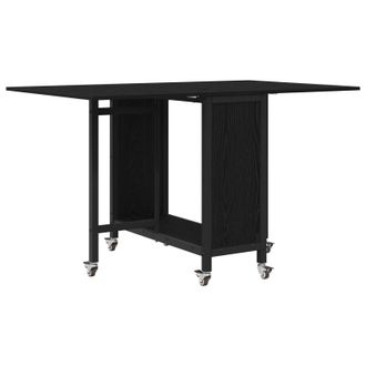 vidaXL Mesa De Comedor Plegable Con Ruedas 130 X 80 X 76,5 Cm Vidaxl