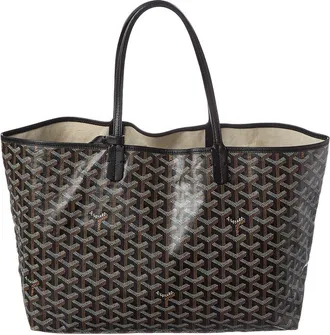 Goyard Black Goyardine Coated Canvas Saint Louis PM (Authentic Pre-Loved)