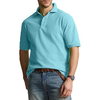 Polo Ralph Lauren Big & Tall Mesh Polo Shirt in Deep Seafoam at Nordstrom, Size 3X Big