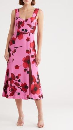 Hutch Bustier Midi Dress in Pink/Raspberry at Nordstrom Rack, Size 10