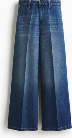 H&M Super Wide High Jeans - Blue