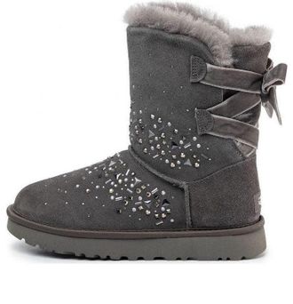 UGG (WMNS) UGG Classic Galaxy Bling Short Boots Grey 1103798CHRC