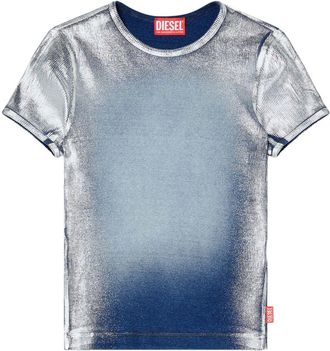 Diesel T-shirt T-Ele-Long-Q1 - Blu