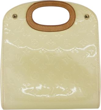 Louis Vuitton Maple Drive Handbag Monogram Vernis Beige Patent_Leather Handbag (Pre-Owned)