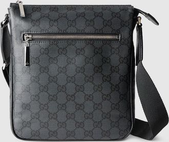 Gucci Essence Classic Small Crossbody Bag, Black, GG Canvas