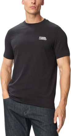 Karl Lagerfeld Tops > T-shirts - Heren - T-shirts - Blauw - L - Tops