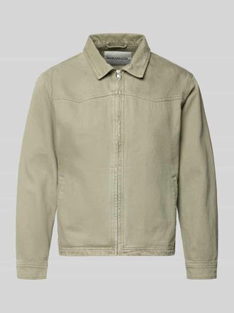 Khujo Jeansjacke mit Rei&szlig;verschluss Modell REILLY in Schilf, Gr&ouml;&szlig;e XXL