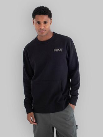 Hurley Hurley Fleece Top Printing Press Species Crew Sweater schwarz