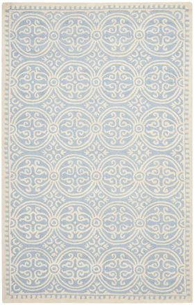 Safavieh Alfombra lana blu/neutrale 152 x 244 cm