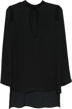 Lanvin Blusa con apertura a goccia 2015 - Nero