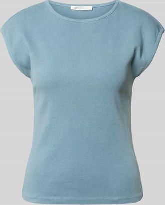 Tom Tailor Denim Regular Fit T-Shirt aus Baumwoll-Mix in Hellblau, Gr&ouml;&szlig;e XS