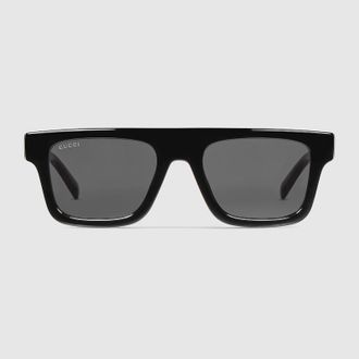 Gucci Square-frame Sunglasses, Black