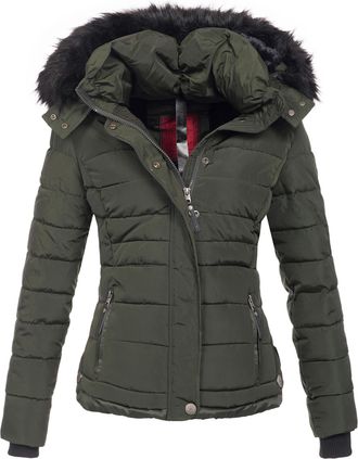 Navahoo Dames Winterjas Chloe - Getailleerd Met Afneembare Capuchon & Elegant Bont