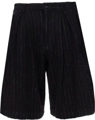 Comme Des Gar&ccedil;ons Comme Des Gar&ccedil;ons Black Nylon Knie Lengte - Heren - Korte Broeken - Zwart - L - Nylon - Korte Broeken