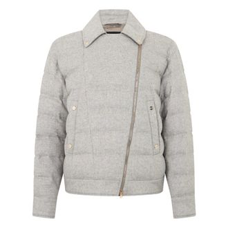 Herno Piumino con Zip Asimmetrica - - Jackets - Donna - Grigio - L