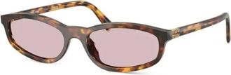 Miu Miu Dames, Accessoires, Bruin, Maat: 54 MM Polyamide
