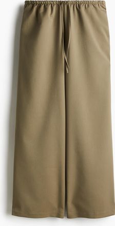 H&M Twillhose mit Kordelzug - Green