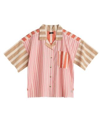 Echo Cassis Camp Shirt in Beach Pink at Nordstrom, Size X-Large