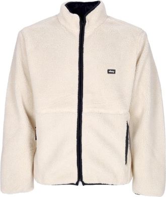 Obey Omkeerbare Teddy Bear Sherpa Jas - Heren - Jassen - Beige - XL - Polyester - Jassen